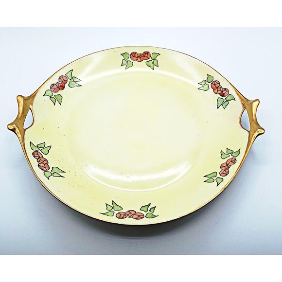Antique Hutschenreuther Selb Bavaria GoldTrim Serving Plate - Picture 1 of 4